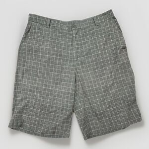 Nike‎ Golf Tour Performance Dri-Fit Gray Plaid Shorts Men’s Size 34 Lightweight
